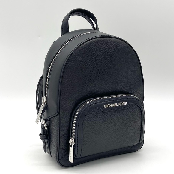 Michael Kors Jaycee Xsmall Convertible Zip Pocket Backpack Black - Picture 2 of 8